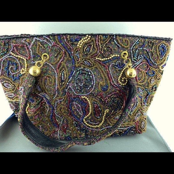 Vintage Warren Reed medium size beaded evening handbag! - Picture 1 of 13